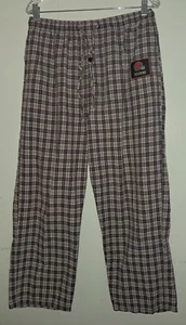 Cleveland Browns Pajama Lounge Pants Adult Large Pockets Gray Plaid Cotton  - Picture 1 of 10