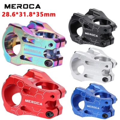 Ultralight Alloy Bicycle Short Stem 31.8*35mm MTB Mountain Bike Handlebar Stem - Image 1 of 2