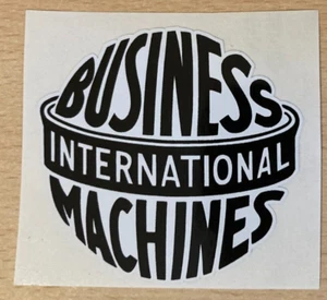 IBM 1946 logo stickers 6x5,5 cm vintage laptop server - Afbeelding 1 van 1