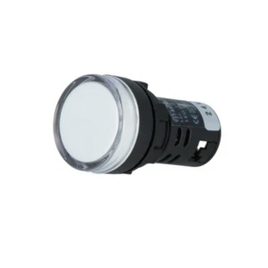 L22 24VDC W Kontrolllämpchen 22mm L22 -20-60°C Bel: LED 24VDC Ø22,5mm AUSPICIOUS - Bild 1 von 1