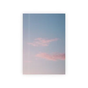 Gift Wrapping Paper, Sunset Glossy Matte Roll, Pink and Blue Skies Present Paper - Picture 1 of 9