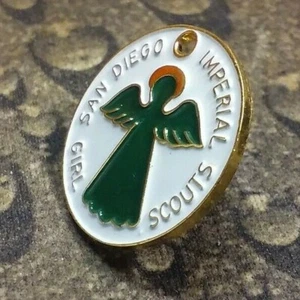 Insignia prendedor vintage de las Girl Scouts imperial de San Diego - Imagen 1 de 4