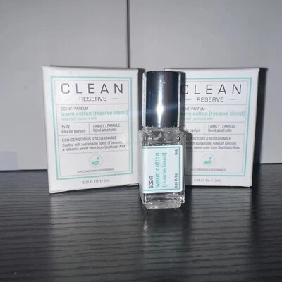 Lote de 3 - Clean Reserve algodón cálido 0,1 oz/3 ml Foto 1 de 2