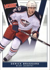 2010-11 Upper Deck Victory Blue Jackets Hockey Card #45 Derick Brassard