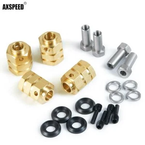 Rueda de latón AXSPEED 15 mm cubo hexagonal para SCX10 TRX4 1/10 RC Crawler - Imagen 1 de 6