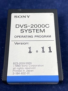 Sony DVS-2000C System Operating Program Version 1.11 3-184-632-01 - Picture 1 of 4