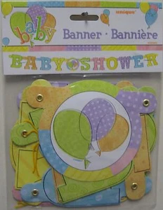 Baby Shower 92985G Party Decoration Banner , One Size, Assorted Pastel Colors - Picture 1 of 1