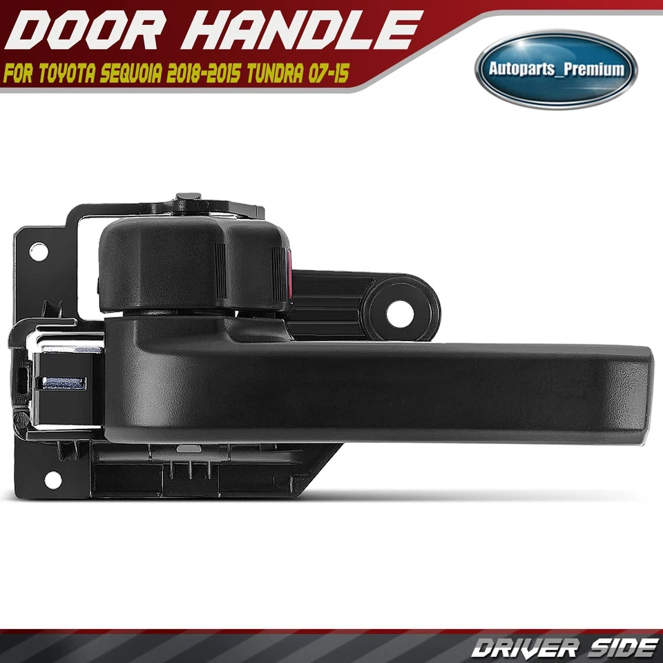 Manija de puerta interior negra lado derecho conductor delantero o trasero para Toyota Tundra Foto 1 de 4