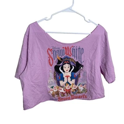Camisa recortada Disney Blancanieves y los siete enanitos para mujer aprox. XL púrpura Foto 1 de 4