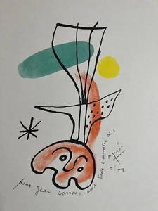 Joan MIRO Original 1959 Litografía "Pour Jean Cassou..." Placa-Signo 46/738 - Imagen 1 de 7