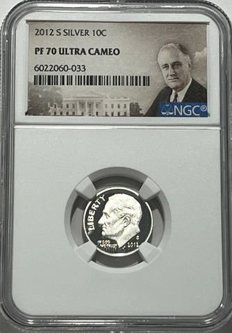 2012 S PROOF SILVER ROOSEVELT DIME NGC PF70 ULTRA CAMEO 10c ROOSEVELT LABEL Cover