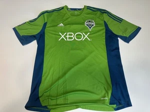 Adidas Seattle Sounders FC Home 2013 Clint Dempsey Jersey Green Mens Size XL - Picture 1 of 3
