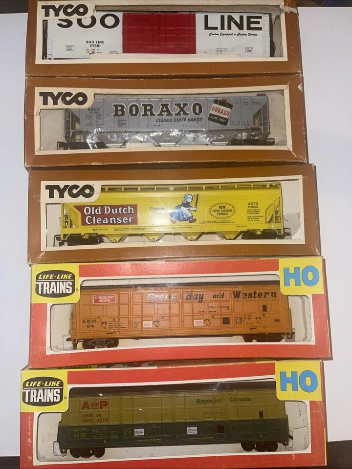 HO Scale – Tyco Soo Line, Boraxo, Old Dutch + Life-Like Green Bay & Rayonier - Image 1 of 1