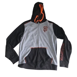 Fanatics San Francisco Giants Full Zip Hoodie Orange Black Gray Baseball Adult L - Picture 1 of 5