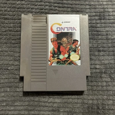 Contra (Nintendo NES, 1988) TESTED - Authentic W/Nintendo Sleeve - Image 1 of 4