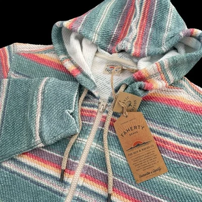 Sudadera con Capucha Faherty Whitewater Cremallera Completa Algodón Orgánico Isla Salida del Sol Talla Grande $198 Foto 1 de 4