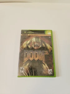 Doom 3 (Microsoft Xbox, 2005) BRAND NEW, SEALED but worn See Photos! Black Label - Picture 1 of 11
