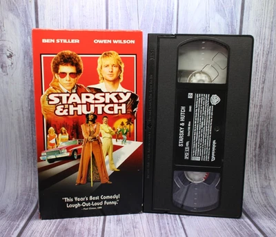 RARE Starsky and Hutch VHS Tape Late-2004 Tested Owen Wilson Ben Stiller Comedy Foto 1 de 3