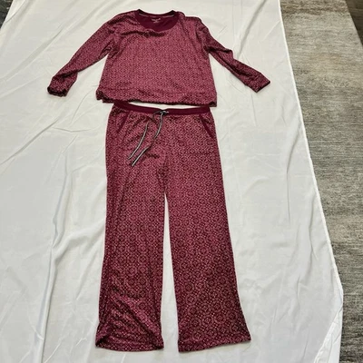 Nautica women’s pajamas Large 2-piece Magenta - Image 1 of 4