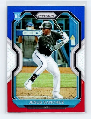 Jesus Sanchez Rookie - 2021 Panini Prizm Red/White/Blue Prizm #148 - - Image 1 of 2