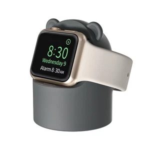 Para Apple Watch Smart Watch Soporte de carga de silicona sin cargador (gris) - Imagen 1 de 6