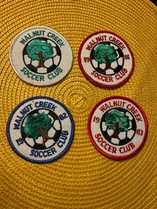 Vintage Walnut Creek Soccer Club Aufnäher 4er Set - 1981-1983 - Bild 1 von 5