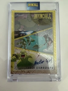 Tarjeta Invincible Monster Girl Edición Firmada Láser Recuerdo SDCC 2025 COMO NUEVA - Imagen 1 de 2
