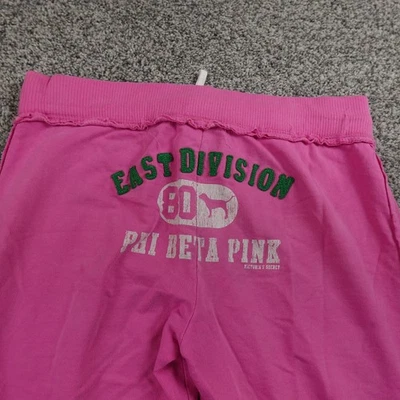 Pantalones deportivos Pink Victorias Secret para mujer M con cordón corto logotipo Y2K Foto 1 de 4
