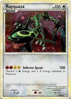 Pokémon TCG Rayquaza Call of Legends Holo Rare 20/95 MP - Image 1 of 2