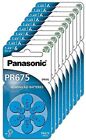 6 Panasonic PR675 Zinc Air batteries for hearing aids type PR48 1.4V hearingaid