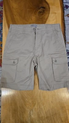Shorts de bolso Falls Creek masculino tamanho 30 bege cargo - Imagem 1 de 3