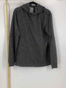 Lululemon Mens Gray Heather Long Sleeve Hooded Pullover Sweatshirt Size Large