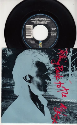 STEVE WINWOOD - TALKING BACK TO THE NIGHT - PROMO ISLAND 45 WPS - GREAT SHAPE Foto 1 de 2