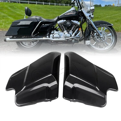 Fundas laterales negras sin pintar para Harley 97-07 Road King Street Glide FLHR FLHT Foto 1 de 4