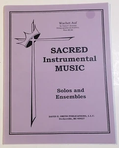 Sacred Instrumental Sheet Music Wachet Auf Sleepers Awake David E. Smith Strings - Picture 1 of 3