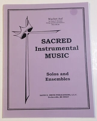 Sacred Instrumental Sheet Music Wachet Auf Sleepers Awake David E. Smith Strings - Image 1 of 3