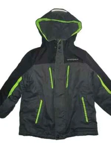 ZeroXposure Boys Ski Winter Puffer Jacket Zip Up Outdoor Black Size Large B001 - Picture 1 of 9