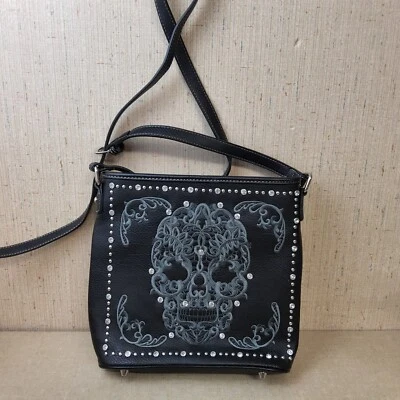 Bolso Bandolera Montana West Oculto Carry Tachonado Calavera Foto 1 de 4