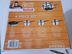 Tefal by Jamie Oliver Topfset Pfannenset - silber 4 teilig Induktionsgeeignet - Bild 1 von 2