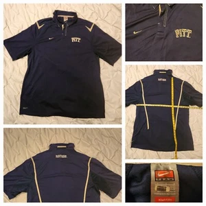 Nike Dri Fit Auténtico PITT PANTHERS Para hombres Golf Polo Azul Marino Talla Grande - Imagen 1 de 8