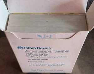 150ct Double Sided Pitney Bowes Postage Tape Sheets for Mailing Machines 612-0 - Picture 1 of 4