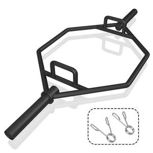 142cm Olympic Hex Barbell Bar Trap Hex Weight Lifting Gym Home Fitness Equipment - Picture 1 of 20