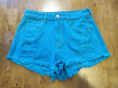 Pantalones Cortos Pacsun La Corte Mujeres 26" Cintura Índigo Cian Azul Envejecido Nuevo Sin Etiquetas Foto 1 de 4