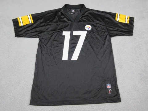 Mike Wallace Pittsburgh Steelers Jersey Boys Extra Large Black NFL Football Cover