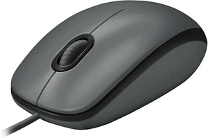 Logitech M90 Kabelgebundene Maus, 1000 DPI Sensor, USB-Anschluss, 3 Tasten grau - Bild 1 von 6