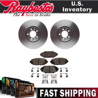 Kit de rotores de freno delanteros pastillas de freno de cerámica para Mercury Grand Marquis 1998-2002 Foto 1 de 4