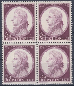 MNH ** Bloque de 4 ABART Michel Nº 810 II verificado 70€,-- - Imagen 1 de 2