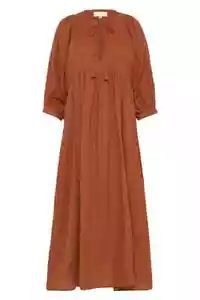 NWT Daughter's of India Kyra Midi in Rust Gauze Cotton Dress 3XL - Picture 1 of 5