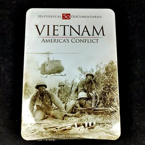 Vietnam War: Americas Conflict DVD 2010 SEALED 4-Disc Set Tin Case - Imagen 1 de 3