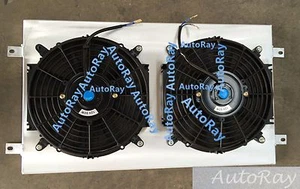 Aluminum Shroud + Thermo Fans For Holden & Chevy HQ HJ HX HZ 253 & 308 V8 - Picture 1 of 6